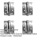 PACK High-Quality Stainless Steel Single Action Spring Hinge Satin Chrome Finish (Pack Door Hinges-1