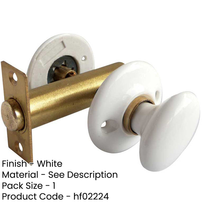 Elegant White Porcelain Turn Release Doors Door Handle-1