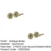 PACK Antique Brass Knurled Turns Releases Vintage Style Door Handle (1)-1