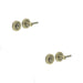 PACK Antique Brass Knurled Turns Releases Vintage Style Door Handle (1)