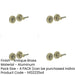 PACK Antique Brass Knurled Turns Releases Vintage Style Door Handle-1