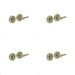 PACK Antique Brass Knurled Turns Releases Vintage Style Door Handle