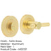 Knurled Turns Releases Elegant Satin Brass Finish Door Handle-1