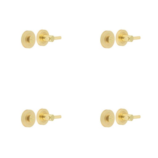 PACK Knurled Turns Releases Elegant Satin Brass Finish Door Handle