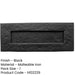 Stylish Antique Black Letterplates 260x80mm Your Home External Front Door Letter Plate-1