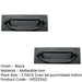 PACK Antique Black Postal Door Knocker 305x112mm Classic Decor External Front Door Letter Plate-1