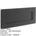 Premium Stainless Steel Letterplates 330x100mm Elegant Matt Black Finish External Front Door Letter Plate-1