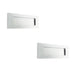 PACK High-Quality Polished Chrome Letterplates 305x100mm Modern Interiors External Front Door Letter Plate
