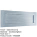 Elegant Satin Chrome Plain Letterplates 305x100mm Stylish Addressing External Front Door Letter Plate-1