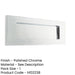 Stylish Polished Chrome Plain Letterplates 280x90mm Modern Homes External Front Door Letter Plate-1