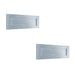 PACK Satin Chrome Plain Letterplates 280x90mm Stylish Home Decor External Front Door Letter Plate