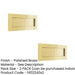 PACK Elegant Polished Brass Plain Letterplates 355x115mm Home Office External Front Door Letter Plate-1