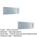 PACK Satin Chrome Plain Letterplates 355x115mm Stylish Mail Organization External Front Door Letter Plate-1