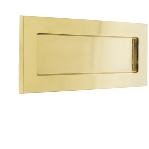 High-Quality Polished Brass Letterplates 254x100mm Home Office External Front Door Letter Plate