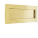 High-Quality Polished Brass Letterplates 254x100mm Home Office External Front Door Letter Plate