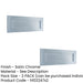 PACK Elegant Satin Chrome Plain Letterplates 250x76mm Stylish Home Decor External Front Door Letter Plate-1