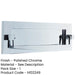 Elegant Polished Chrome Postal Knocker 250x76mm Stylish Entrances External Front Door Letter Plate-1