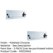 PACK Elegant Polished Chrome Postal Knocker 250x76mm Stylish Entrances External Front Door Letter Plate-1