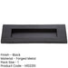 Premium Black Letter Plates 300x112mm Stylish Signage External Front Door Letter Plate-1