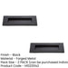 PACK Premium Black Letter Plates 300x112mm Stylish Signage External Front Door Letter Plate-1