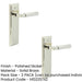 PACK Polished Nickel Door Handle Latch Backplate Elegant Design Modern Homes Solid Brass Interior Lever (1)-1