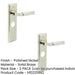 PACK Stylish Polished Nickel Bathroom Door Handle with Backplate Solid Brass Interior Lever (1)-1