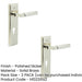 PACK Luxurious Polished Nickel Door Handle with Euro Backplate Solid Brass Interior Lever (1)-1