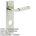 Polished Nickel Door Handle with Backplate Bathrooms Solid Brass Interior Lever-1