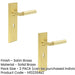 PACK Elegant Satin Brass Door Handle Lock Backplate Modern Homes Solid Brass Interior Lever (1)-1