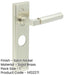 Satin Nickel Bathroom Door Handle with Backplate Modern Homes Solid Brass Interior Lever-1