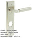 Satin Nickel Door Handle with Backplate Modern Bathrooms Solid Brass Interior Lever-1