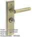 Antique Brass Backplate Door Handle with Turn Release Bathrooms Solid Brass Interior Lever-1