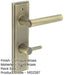 Luxurious Antique Brass Bathroom Door Handle with Backplate Turn Release Solid Brass Interior Lever-1