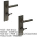 PACK Luxurious Dark Bronze Bathroom Door Handle with Backplate Turn Release Solid Brass Interior Lever (3)-1