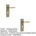 PACK Elegant Antique Brass Door Handle with Euro Backplate Solid Brass Interior Lever (5)-1