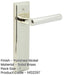 Luxurious Polished Nickel Door Handle Latch Backplate Elegant Interiors Solid Brass Interior Lever-1