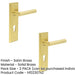 PACK Elegant Satin Brass Door Handle with Euro Backplate Luxurious Style Solid Brass Interior Lever (1)-1