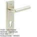 Satin Nickel Euro Backplate Door Handle Elegant Solid Brass Lever Solid Brass Interior Lever-1