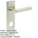 Elegant Satin Nickel Door Handle with Backplate Bathrooms Solid Brass Interior Lever-1