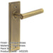 Elegant Antique Brass Door Handle Latch Backplate Timeless Appeal Solid Brass Interior Lever-1