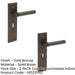 PACK Elegant Dark Bronze Door Handle Lock Backplate Home Office Solid Brass Interior Lever (1)-1