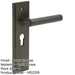 Elegant Dark Bronze Euro Backplate Door Handle Solid Brass Interior Lever-1