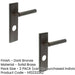 PACK Luxurious Dark Bronze Door Handle with Backplate Bathrooms Solid Brass Interior Lever (1)-1