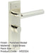 Premium Polished Nickel Bathroom Door Handle with Backplate Turn Release Solid Brass Interior Lever-1