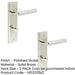 PACK Polished Nickel Bathroom Door Handle with Backplate Turn Release Solid Brass Interior Lever (4)-1