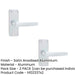 PACK Satin Anodised Aluminium Contract Door Handle with Short Latchplate Interior Lever Backplate (1)-1