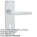 Satin Anodised Aluminium Contract Door Handle with Lockplate Interior Lever Backplate-1