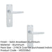 PACK Satin Anodised Aluminium Contract Door Handle with Lockplate Interior Lever Backplate (1)-1