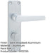 Satin Anodised Aluminium Contract Door Handle Bathrooms Bedrooms Interior Lever Backplate-1