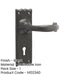 Elegant Black Suite Door Handle with Lockplate Modern Homes Interior Lever Backplate-1